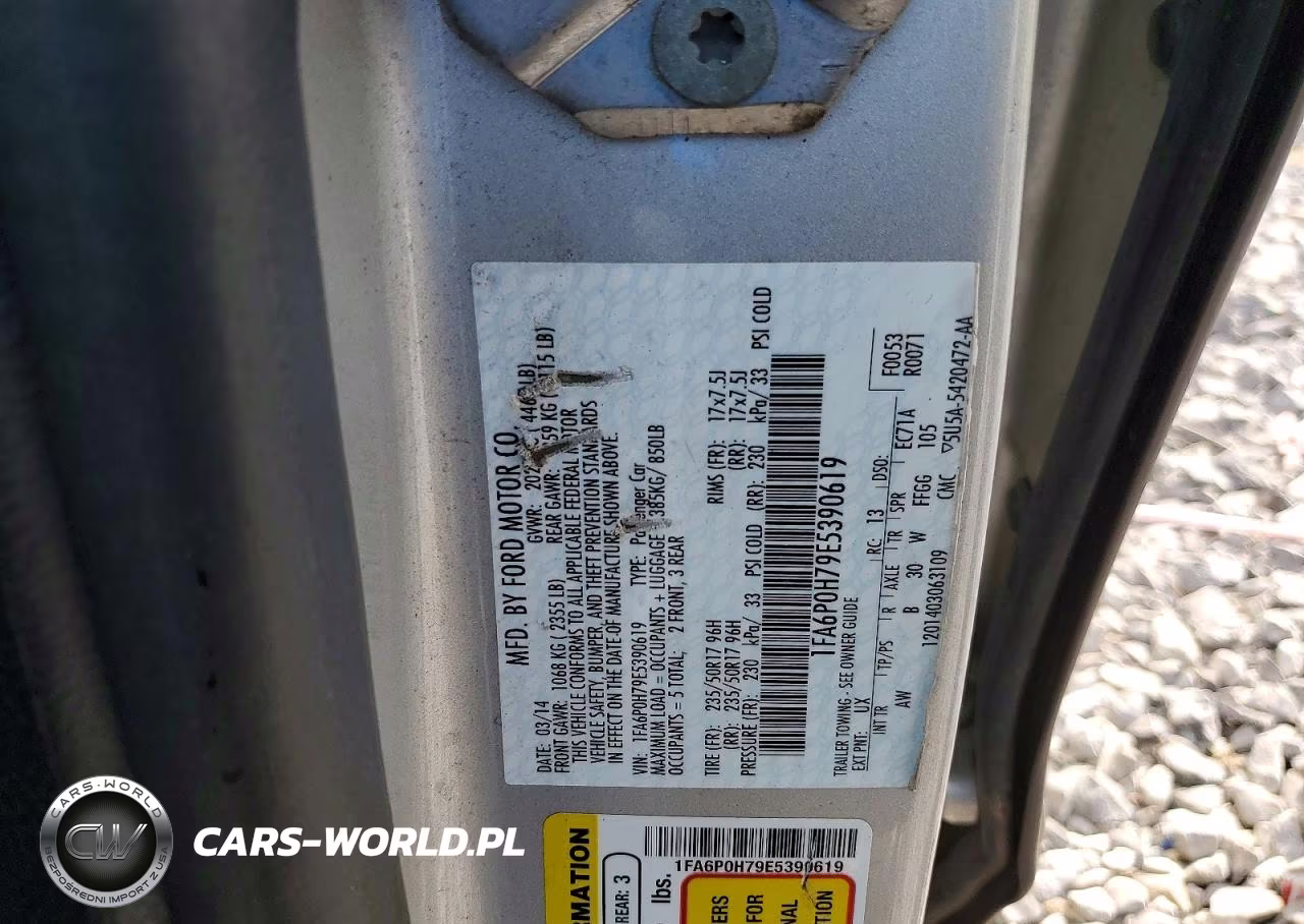 2014 Ford Fusion Se VIN:1FA6P0H79E5390619 - 12