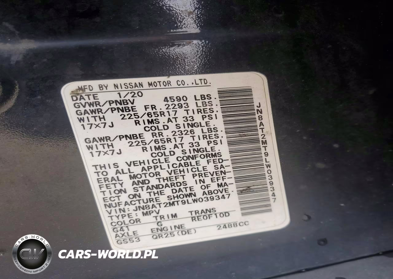 2020 Nissan Rogue S VIN:JN8AT2MT9LW039347 - 13