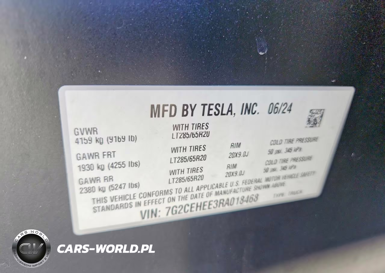 2024 Tesla Cybertruck VIN:7G2CEHEE3RA018468 - 12