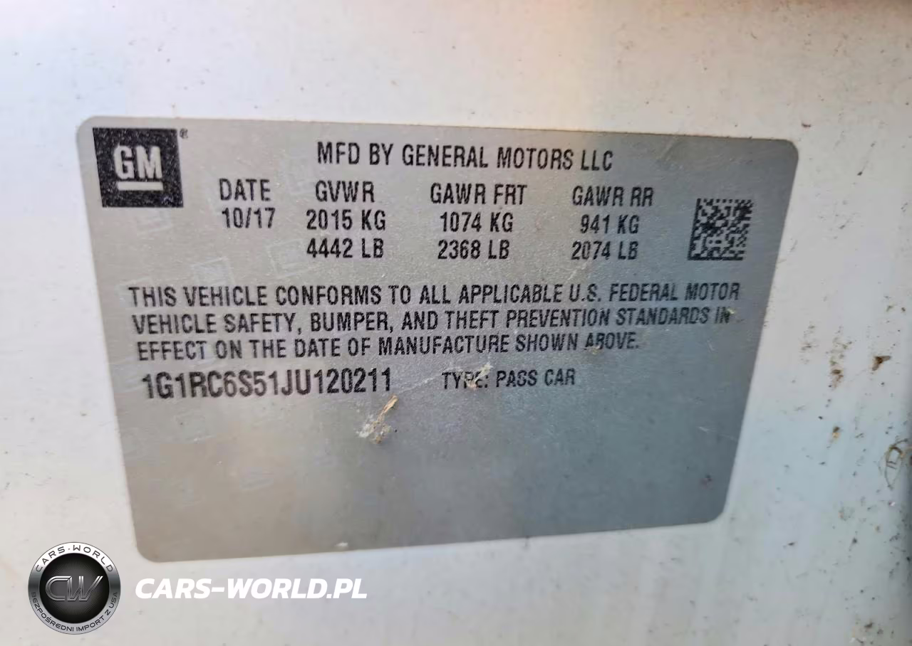 2018 Chevrolet Volt Lt VIN:1G1RC6S51JU120211 - 12