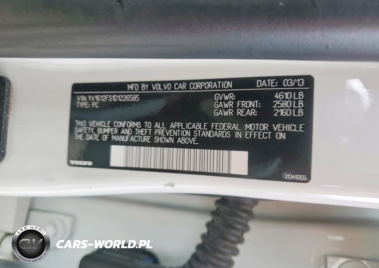2013 Volvo S60 T5 VIN:YV1612FS1D1226585 - 12