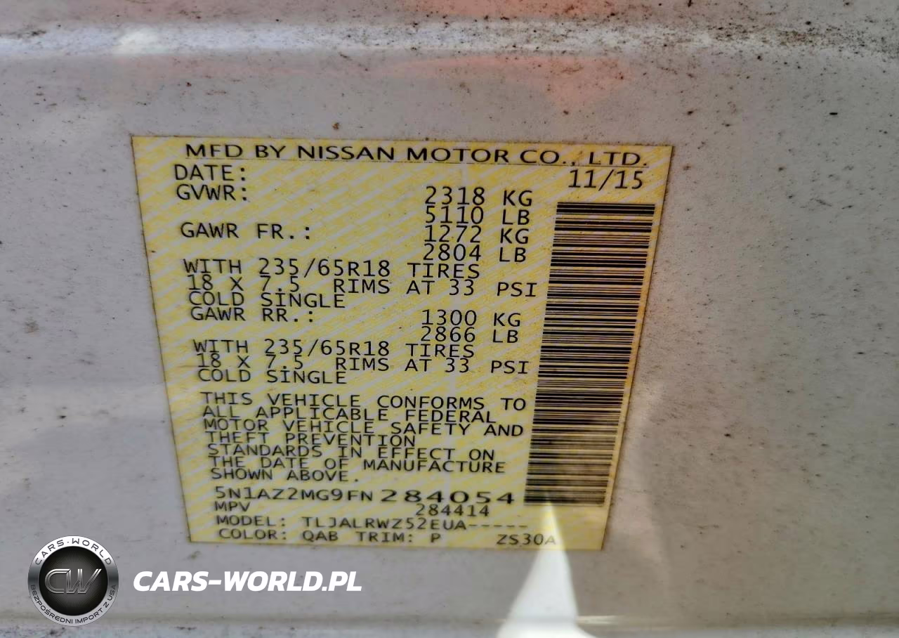 2015 Nissan Murano Sl VIN:5N1AZ2MG9FN284054 - 14