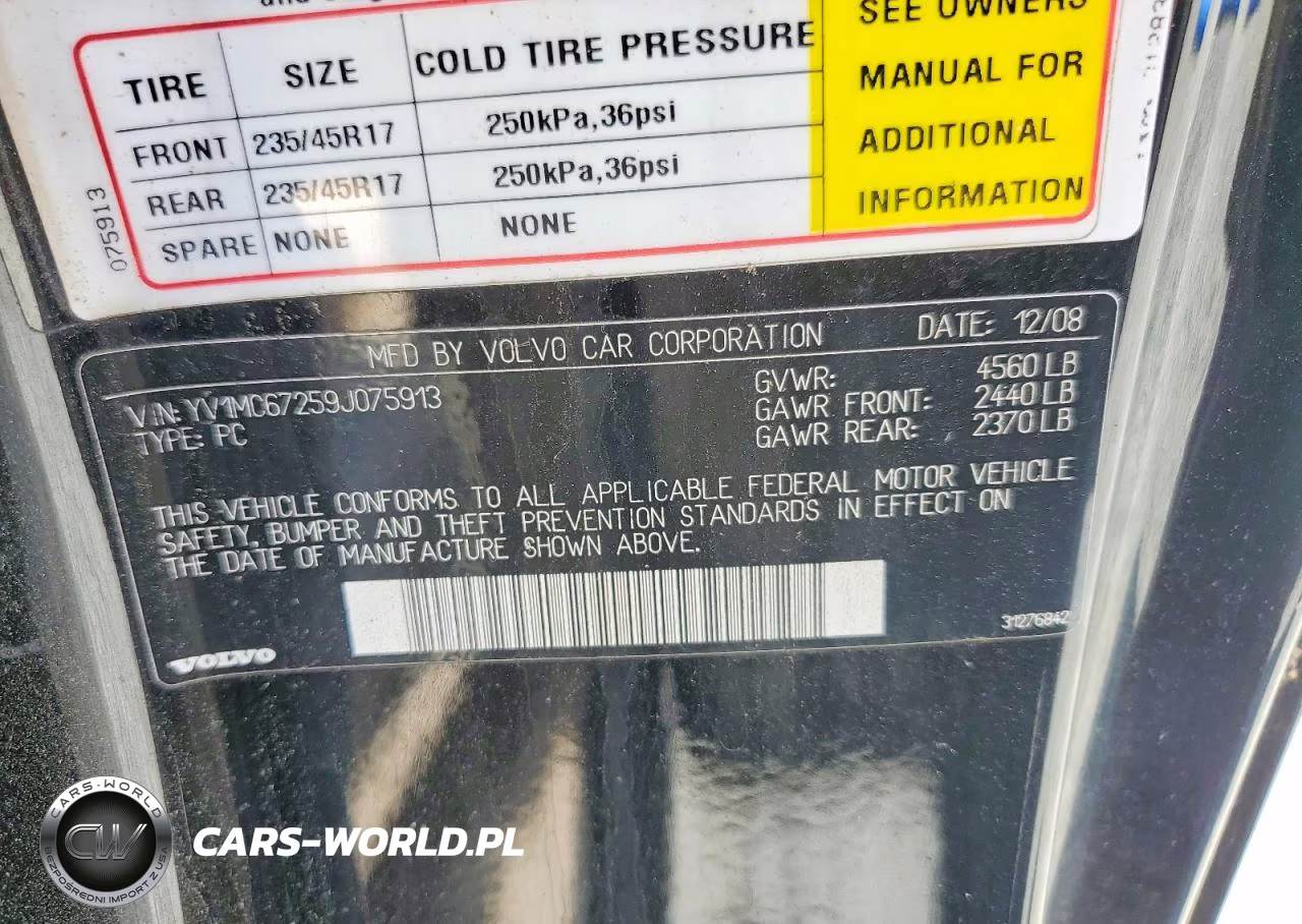 2009 Volvo C70 T5 VIN:YV1MC67259J075913 - 12