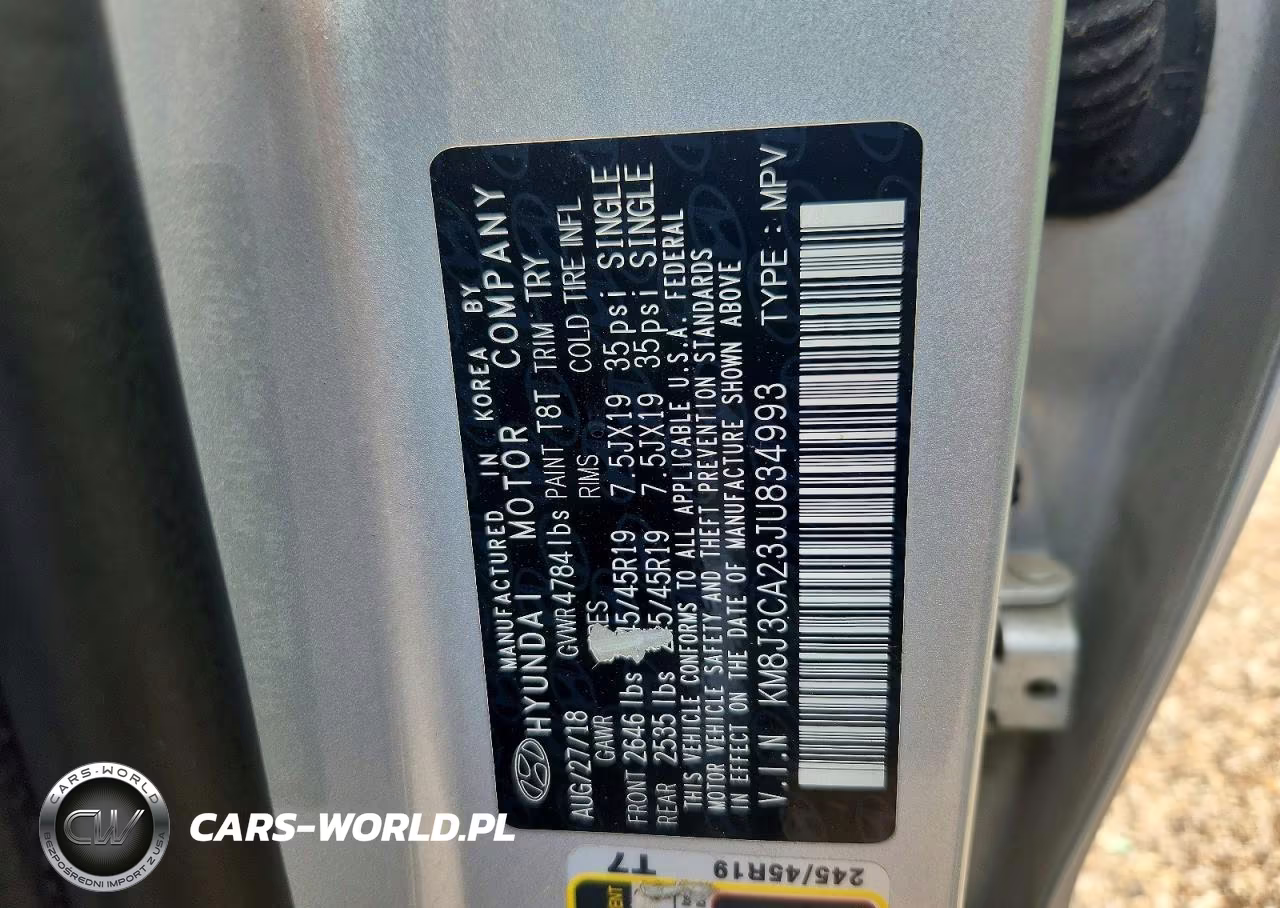 2018 Hyundai Tucson Limited VIN:KM8J3CA23JU834993 - 12