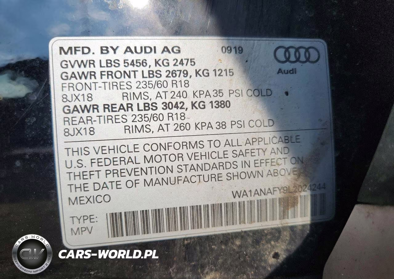 2020 Audi Q5 Premium VIN:WA1ANAFY9L2024244 - 13