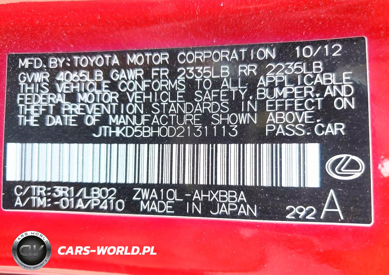 2013 Lexus Ct 200 VIN:JTHKD5BH0D2131113 - 12