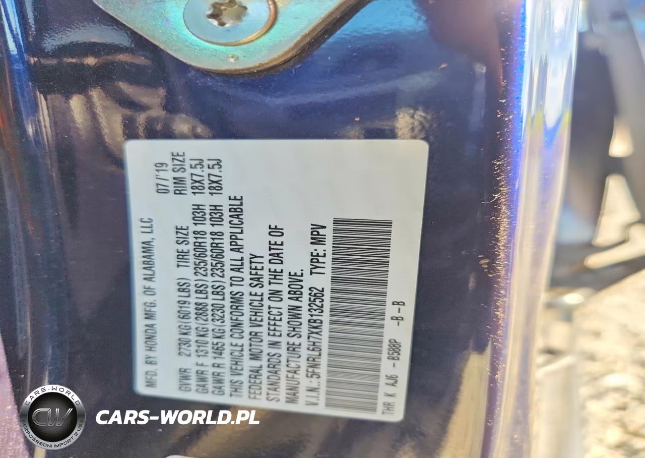 2019 Honda Odyssey Exl VIN:5FNRL6H7XKB132562 - 14