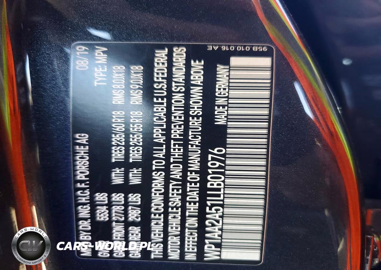 2020 Porsche Macan VIN:WP1AA2A51LLB01976 - 14
