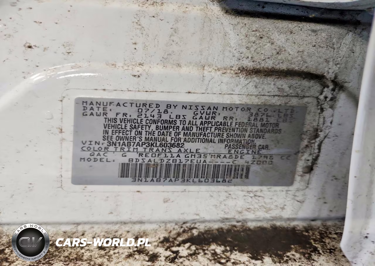 2019 Nissan Sentra S VIN:3N1AB7AP3KL603682 - 13