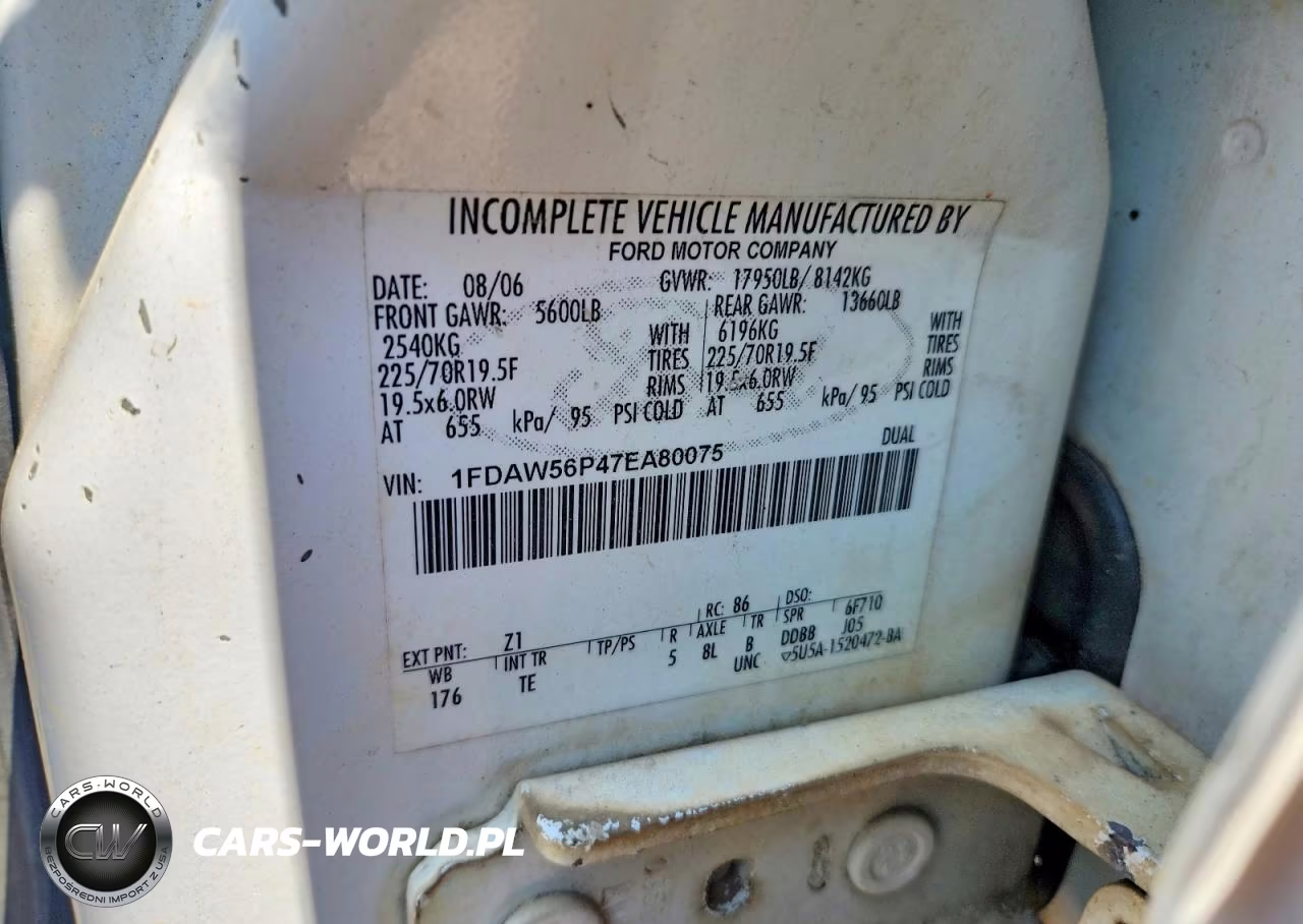 2007 Ford F550 Super Duty VIN:1FDAW56P47EA80075 - 12