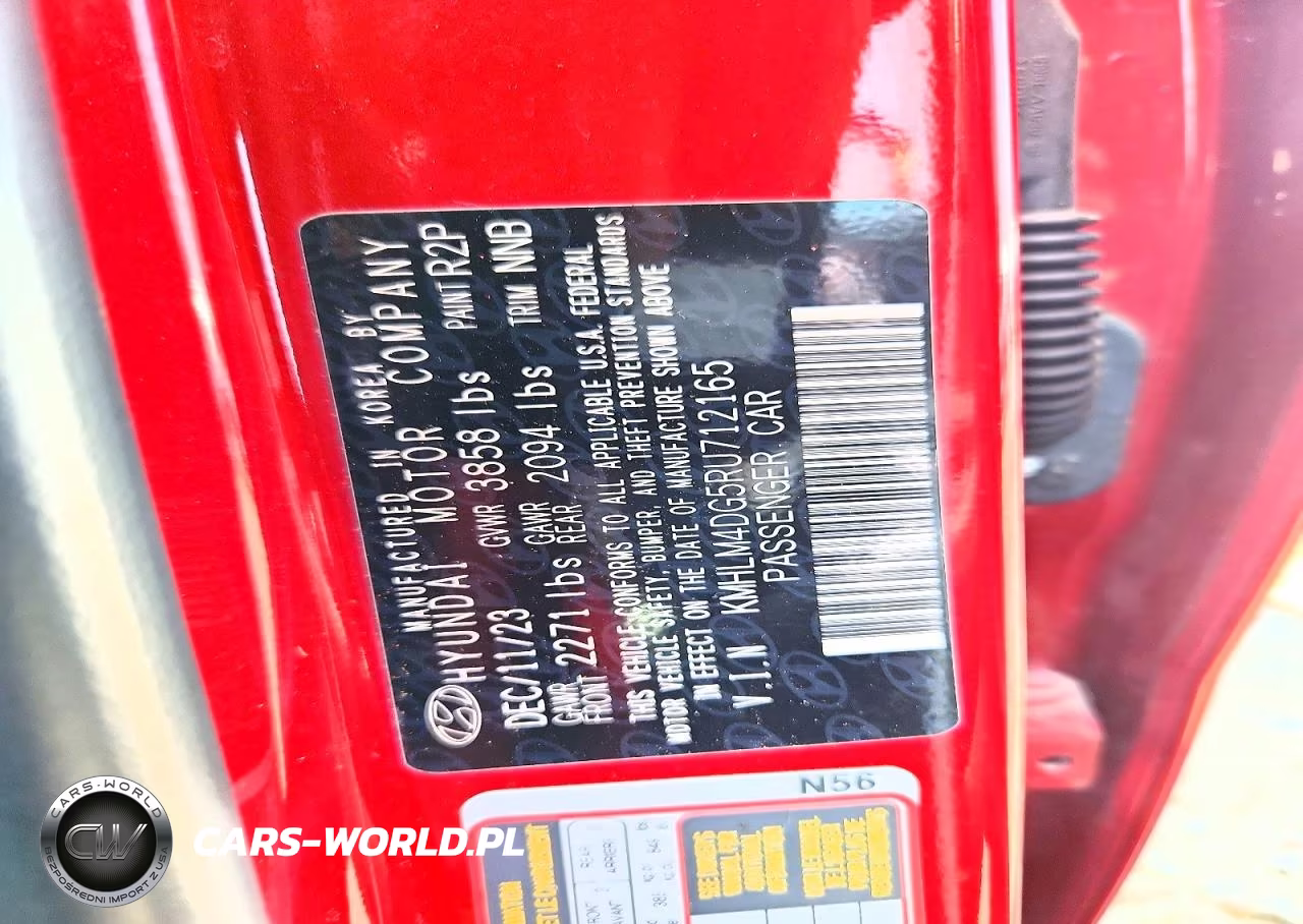 2024 Hyundai Elantra Sel VIN:KMHLM4DG5RU712165 - 12