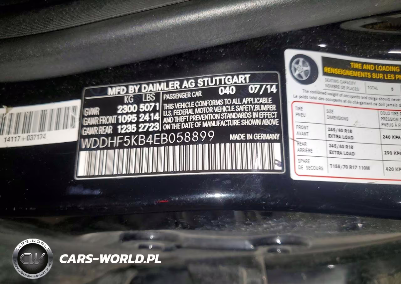 2014 Mercedes-Benz E 350 VIN:WDDHF5KB4EB058899 - 12