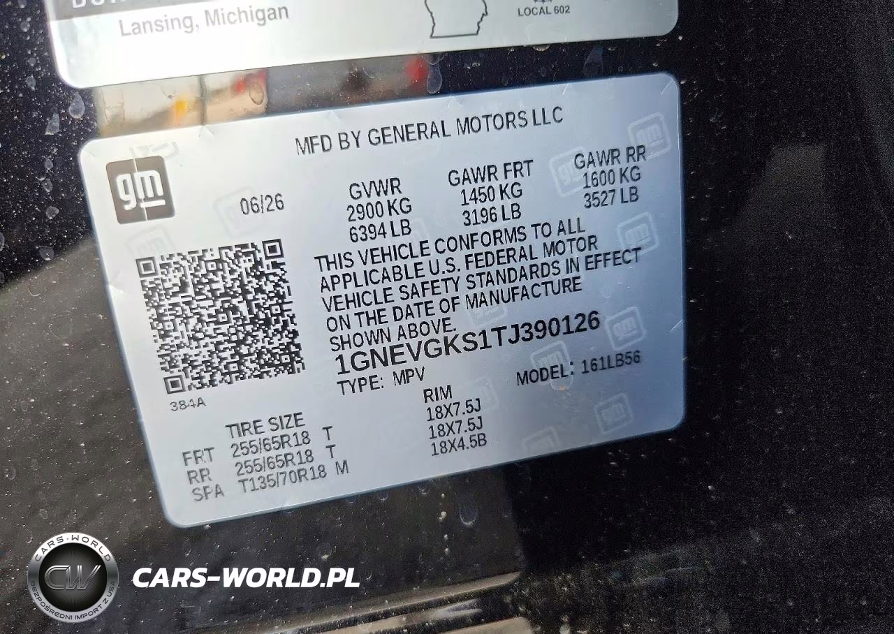 2026 Chevrolet Traverse Lt VIN:1GNEVGKS1TJ390126 - 13