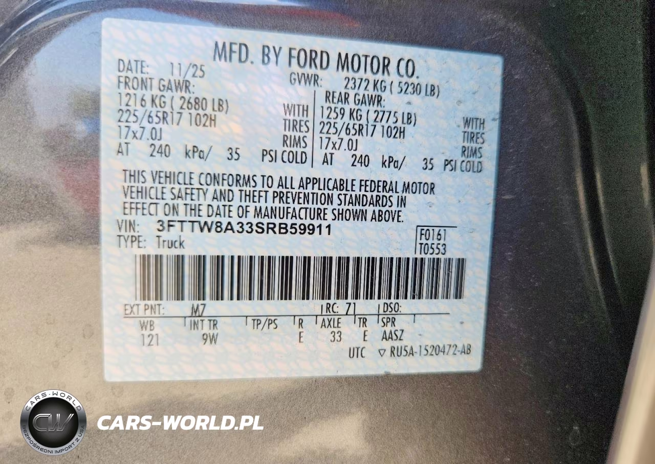 2025 Ford Maverick Xl VIN:3FTTW8A33SRB59911 - 13
