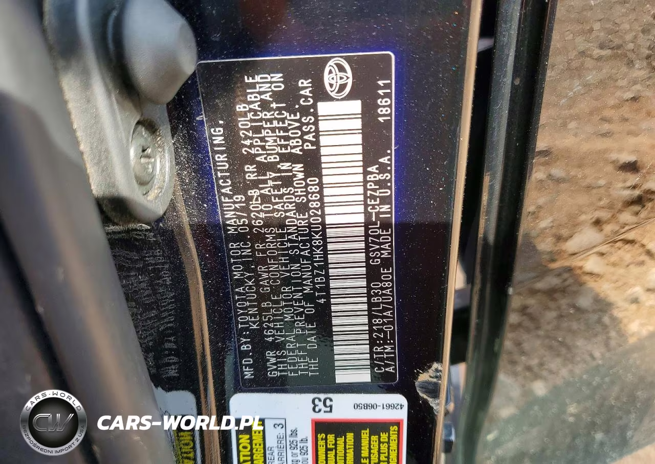 2019 Toyota Camry Xse V6 VIN:4T1BZ1HK8KU028680 - 13