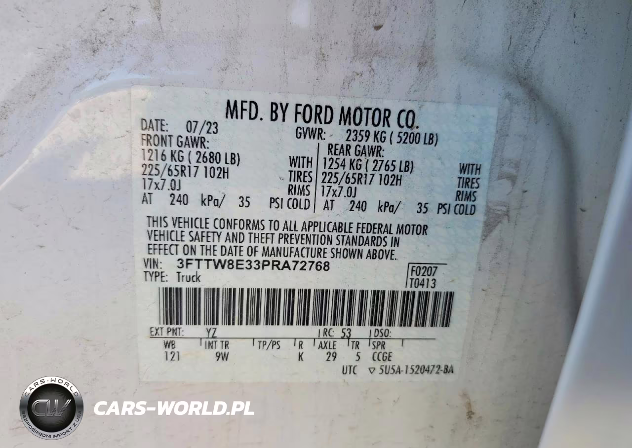 2023 Ford Maverick Xl VIN:3FTTW8E33PRA72768 - 13