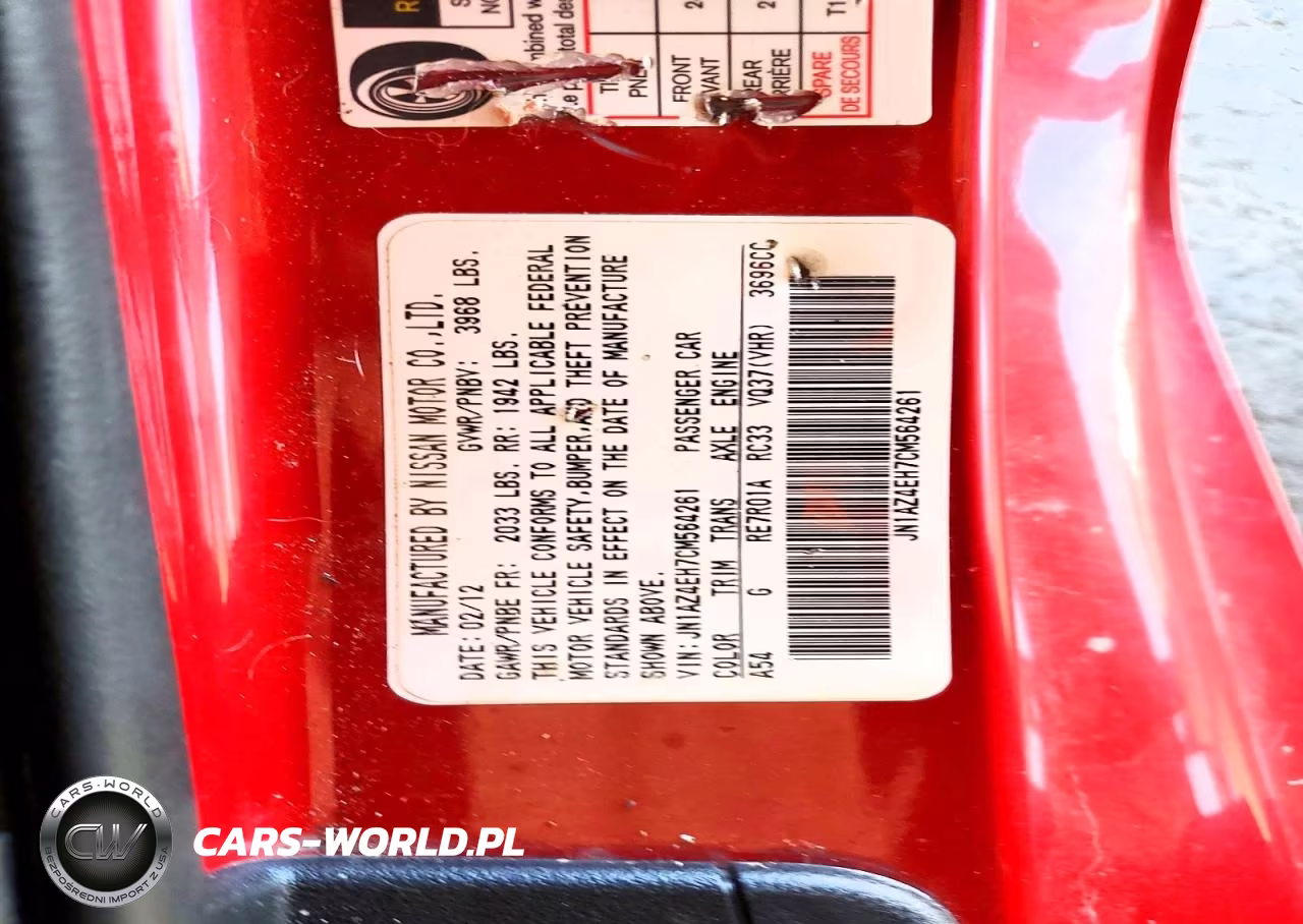 2012 Nissan 370Z Base VIN:JN1AZ4EH7CM564261 - 12