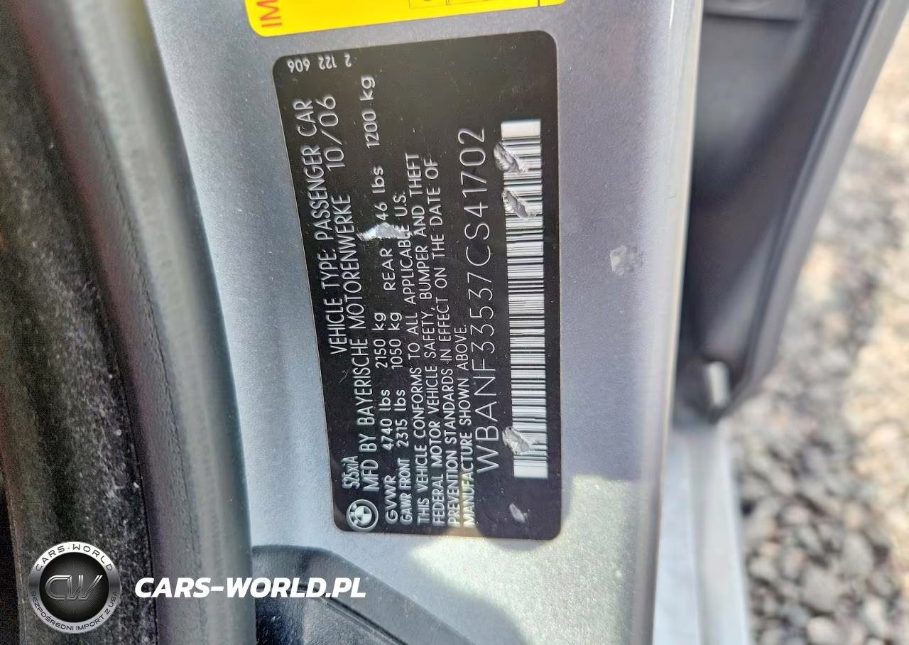 2007 BMW 525 Xi VIN:WBANF33537CS41702 - 13