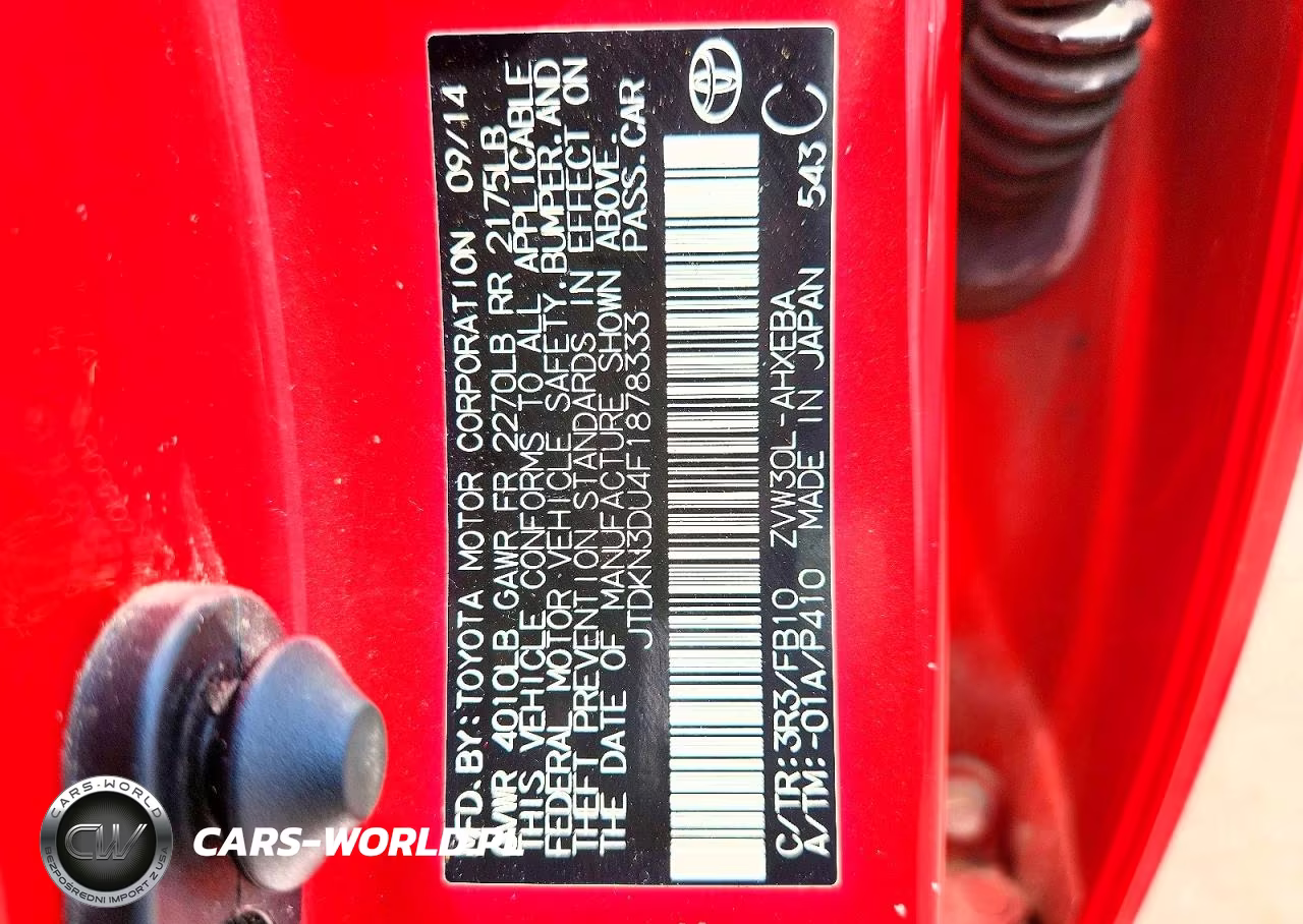 2015 Toyota Prius Two VIN:JTDKN3DU4F1878333 - 12