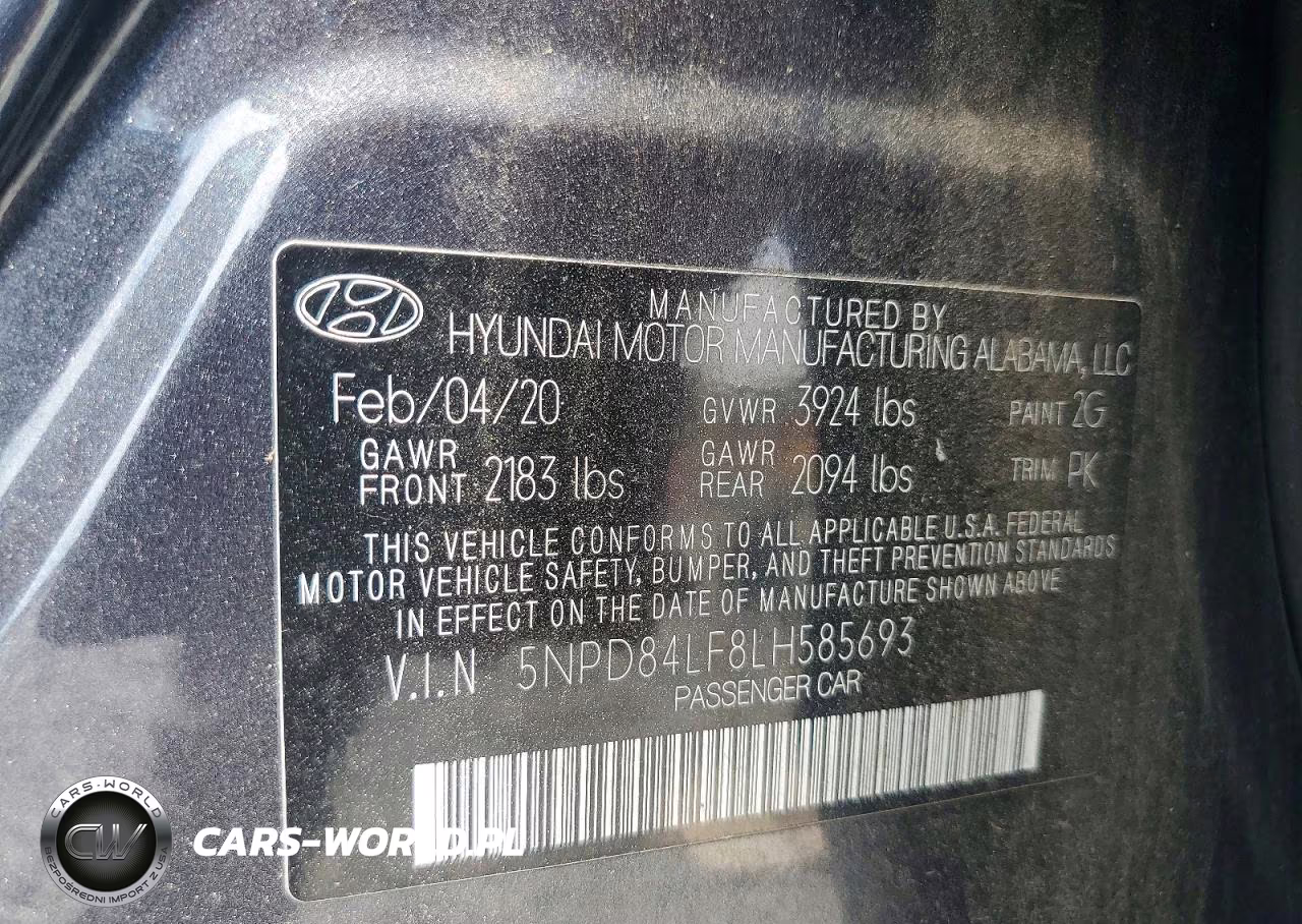 2020 Hyundai Elantra Sel VIN:5NPD84LF8LH585693 - 12