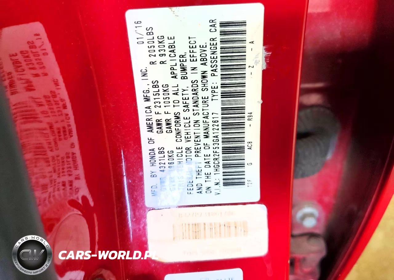 2016 Honda Accord Sport VIN:1HGCR2F53GA122617 - 12