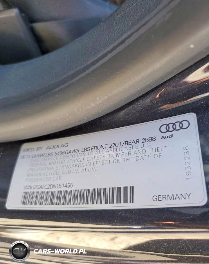 2013 Audi A7 Prestige VIN:WAU2GAFC2DN151455 - 12