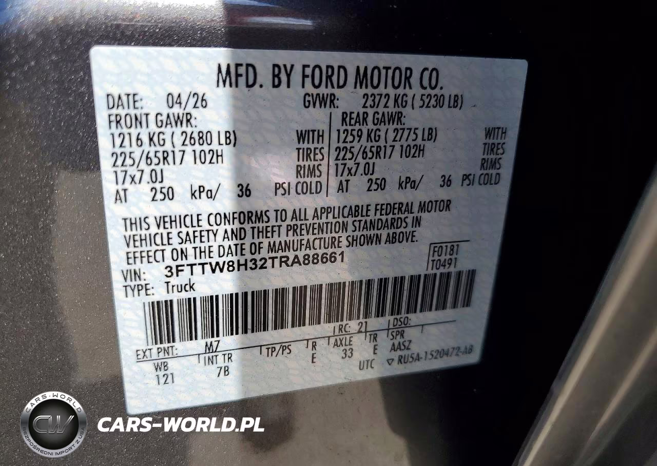2026 Ford Maverick Xlt VIN:3FTTW8H32TRA88661 - 12