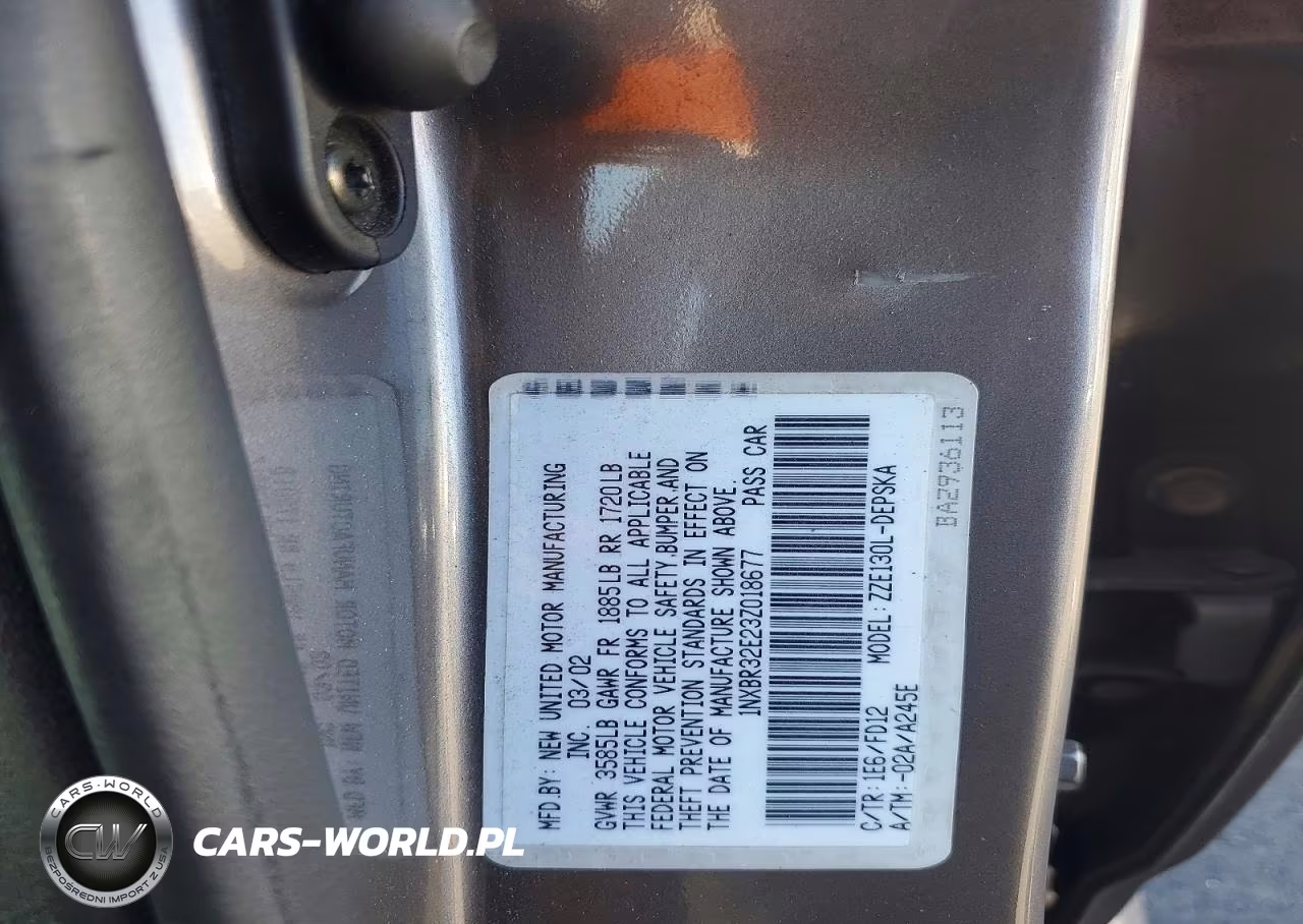 2003 Toyota Corolla S VIN:1NXBR32E23Z018677 - 12