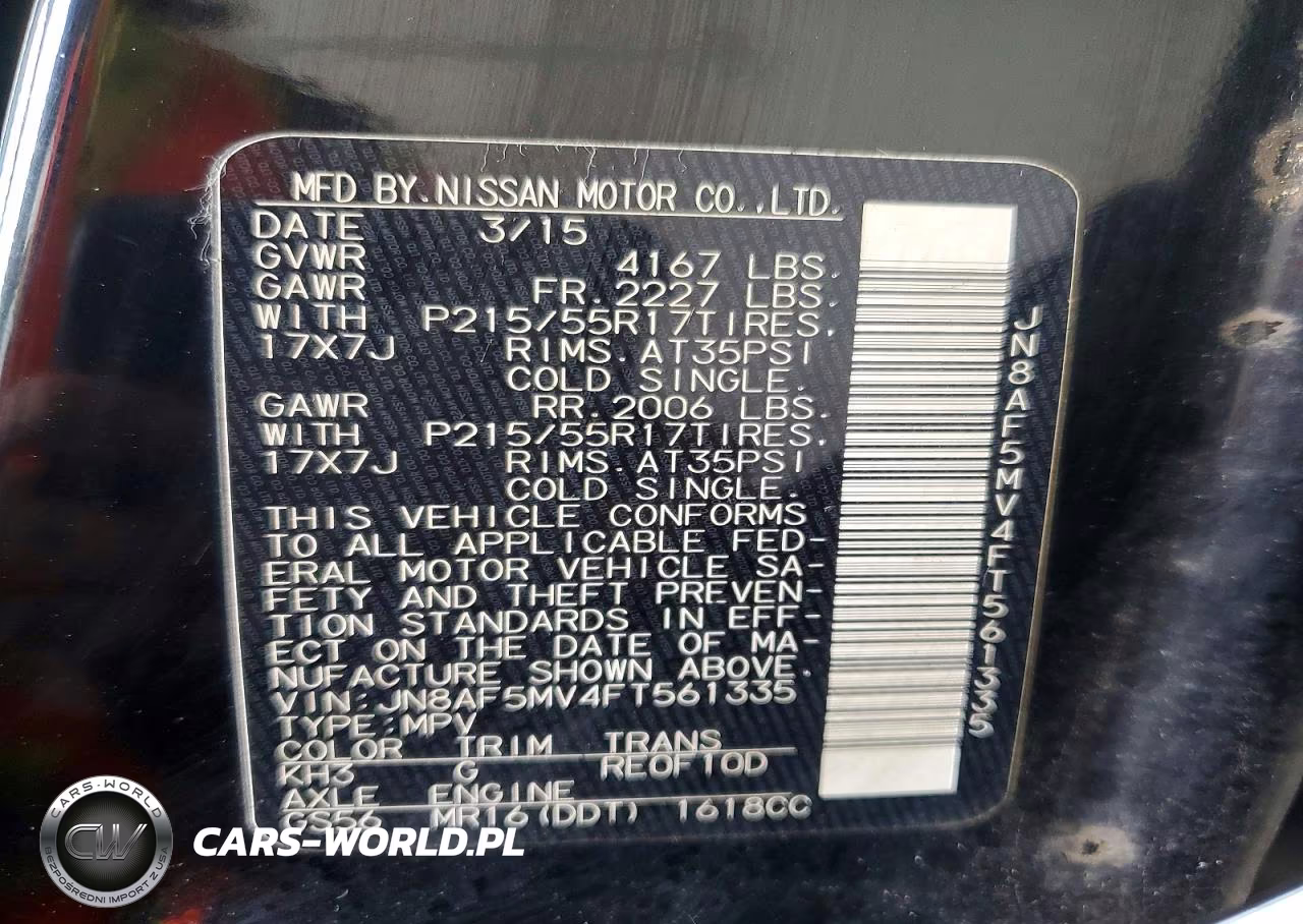 2015 Nissan Juke Sv VIN:JN8AF5MV4FT561335 - 12