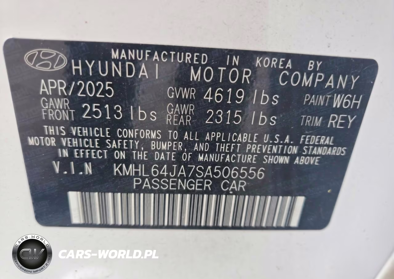 2025 Hyundai Sonata Sel VIN:KMHL64JA7SA506556 - 13