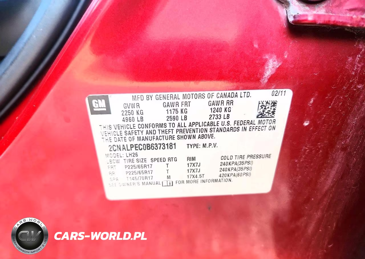 2011 Chevrolet Equinox Lt VIN:2CNALPEC0B6373181 - 12