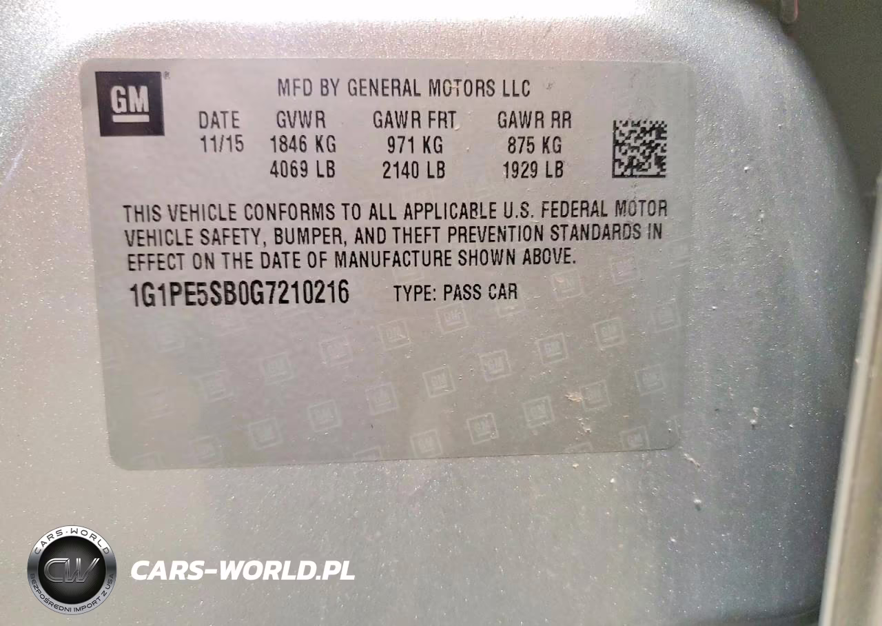 2016 Chevrolet Cruze Limited Lt VIN:1G1PE5SB0G7210216 - 12