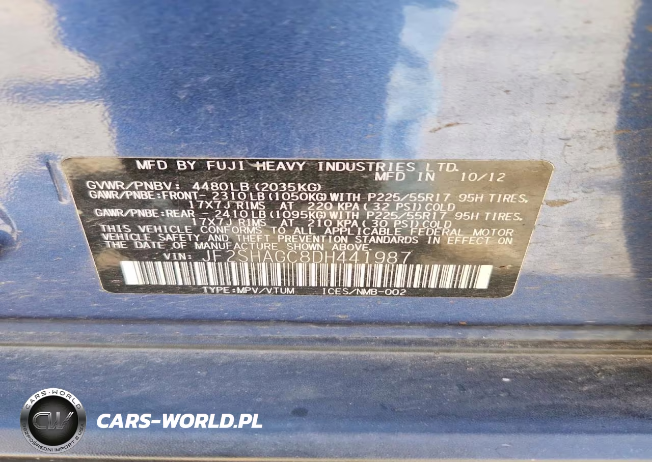 2013 Subaru Forester Touring VIN:JF2SHAGC8DH441987 - 13