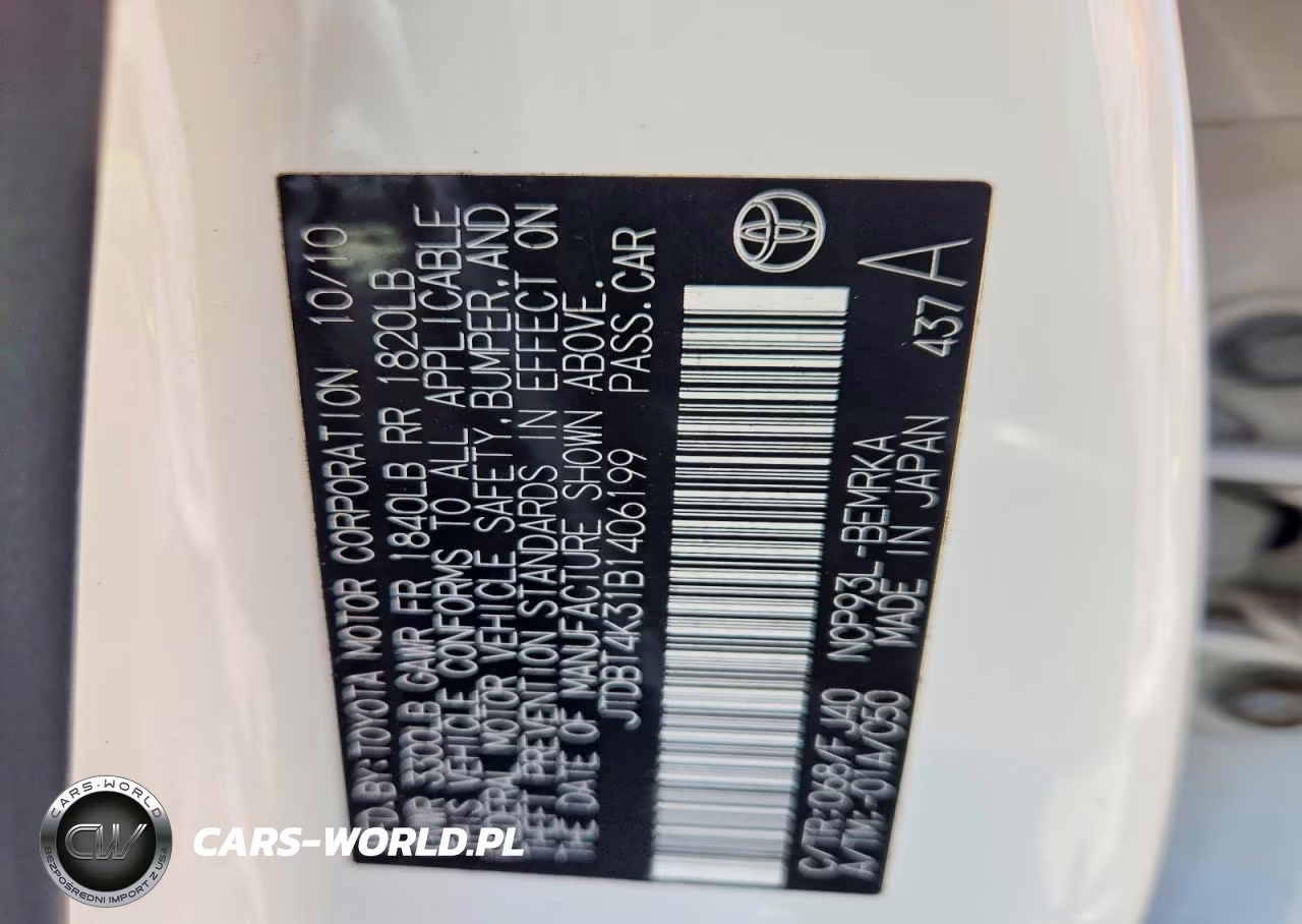2011 Toyota Yaris Base VIN:JTDBT4K31B1406199 - 12