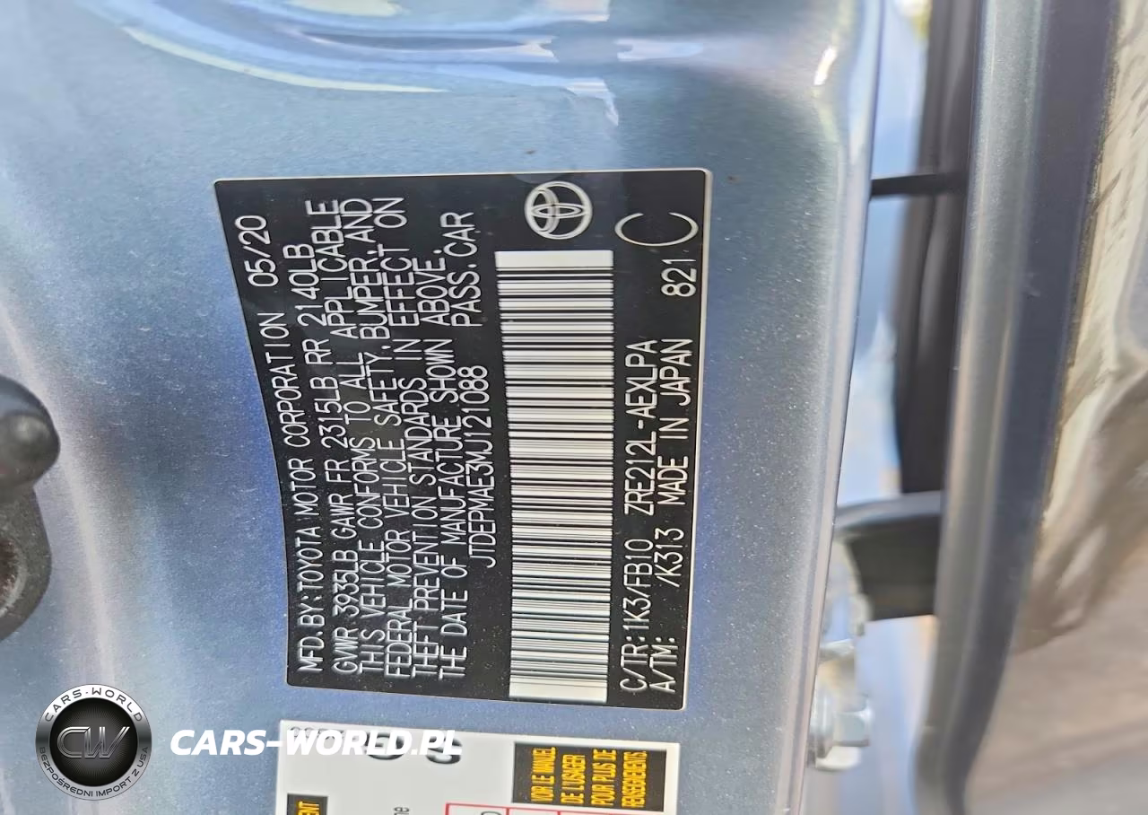 2021 Toyota Corolla Le VIN:JTDEPMAE3MJ121088 - 13