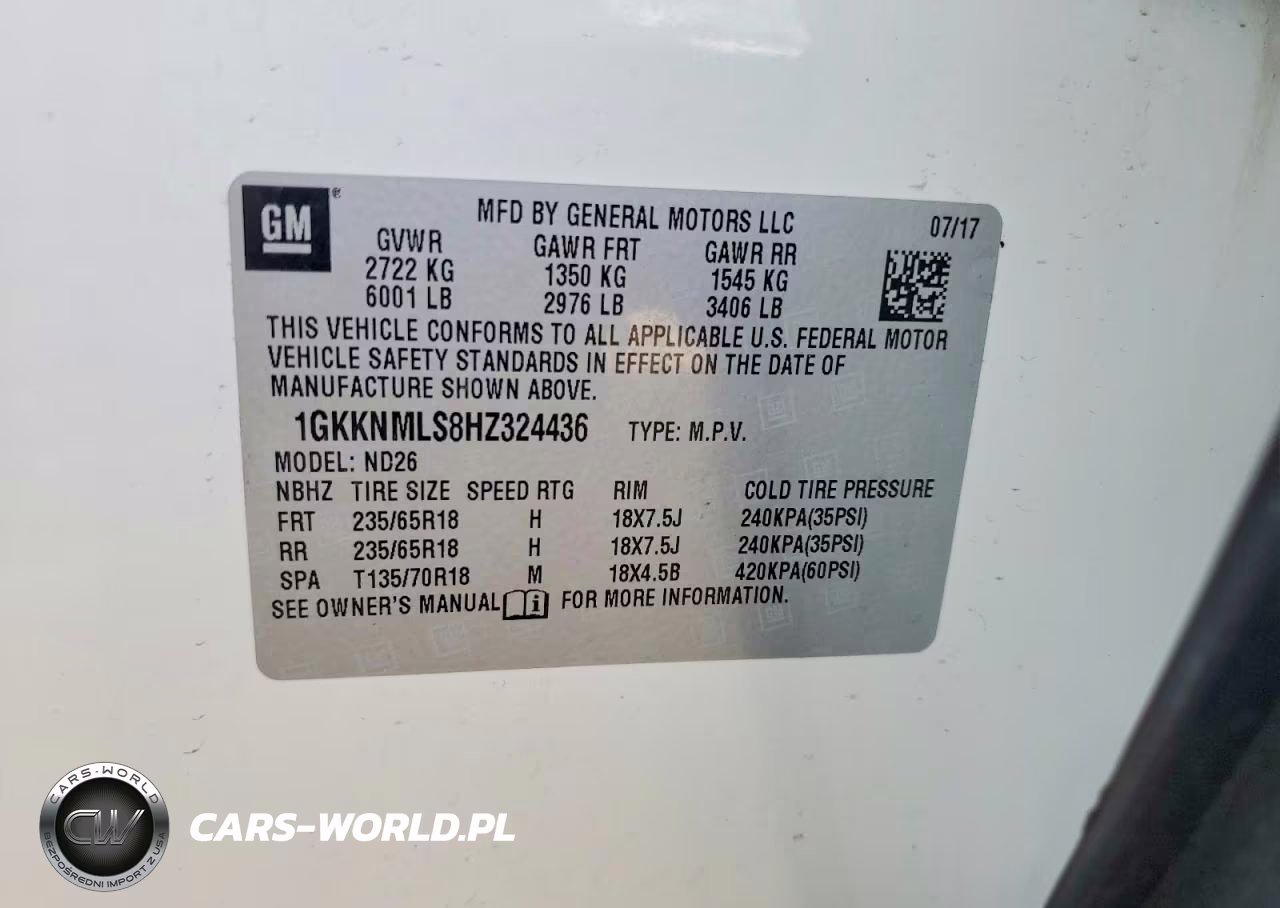 2017 GMC Acadia Slt-1 VIN:1GKKNMLS8HZ324436 - 13