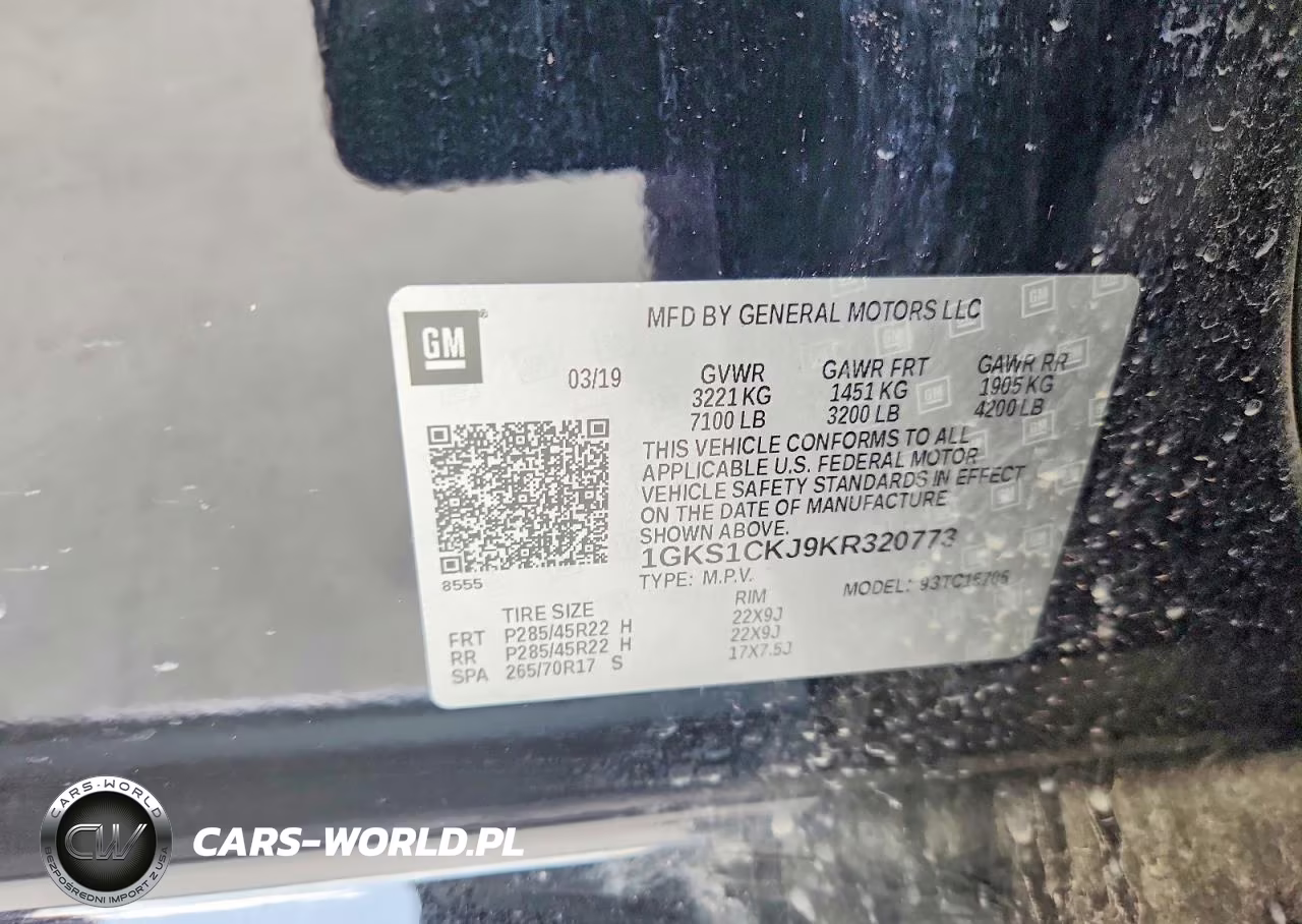 2019 GMC Yukon Denali VIN:1GKS1CKJ9KR320773 - 13