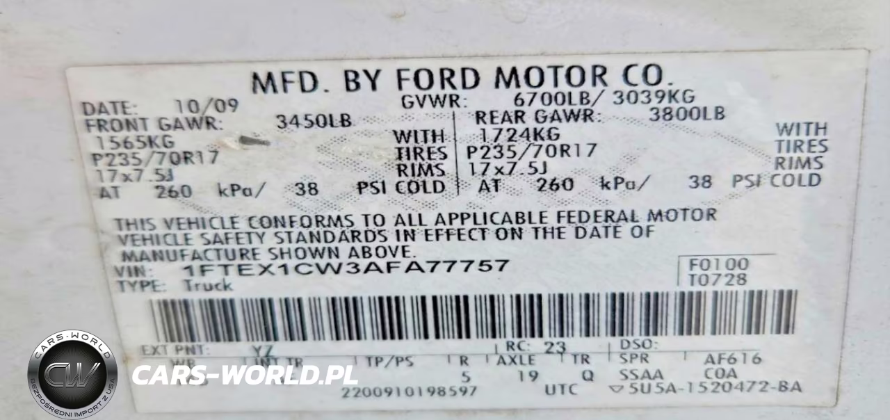2010 Ford F150 Super Cab VIN:1FTEX1CW3AFA77757 - 12