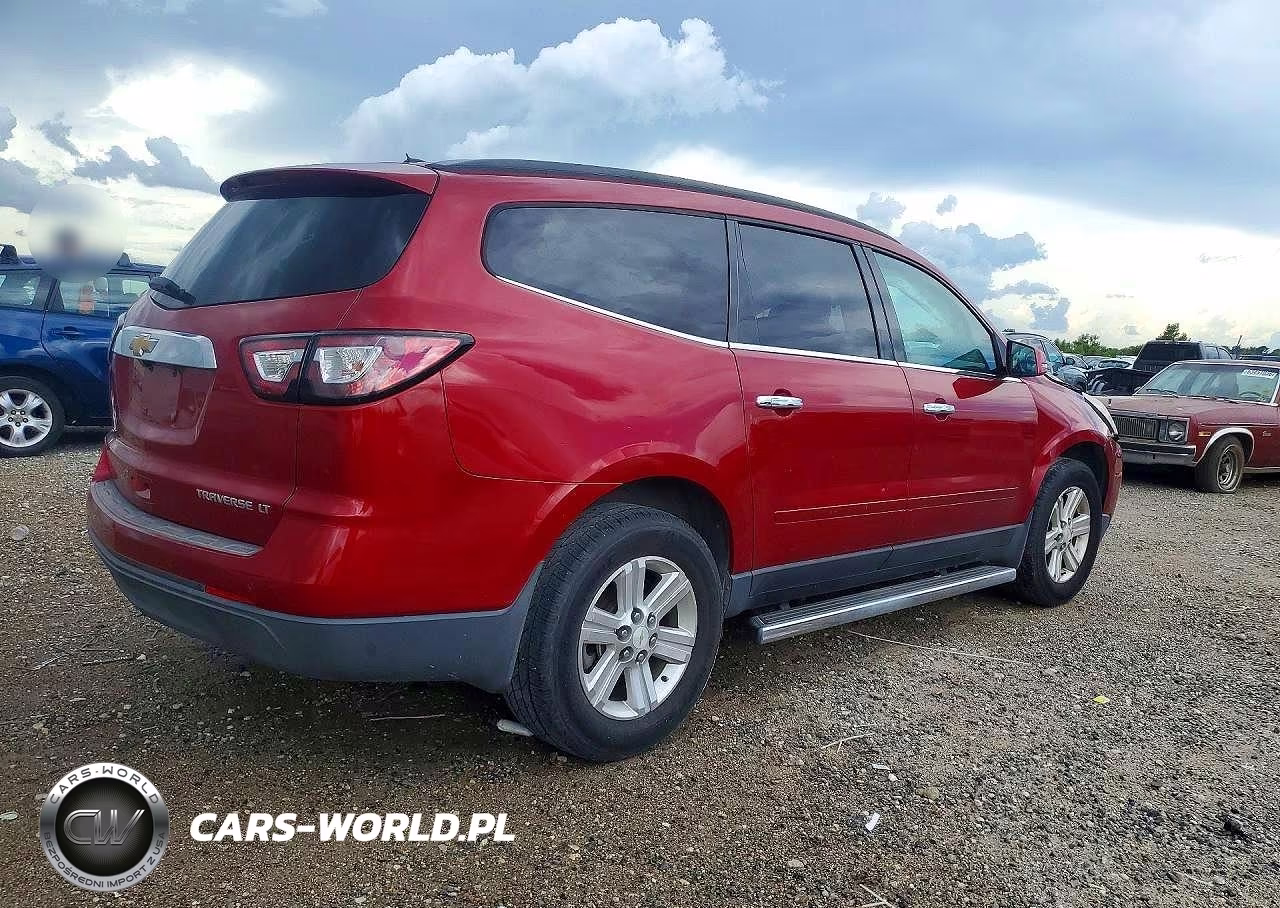 2013 Chevrolet Traverse Lt VIN:1GNKRGKDXDJ105031 - 3