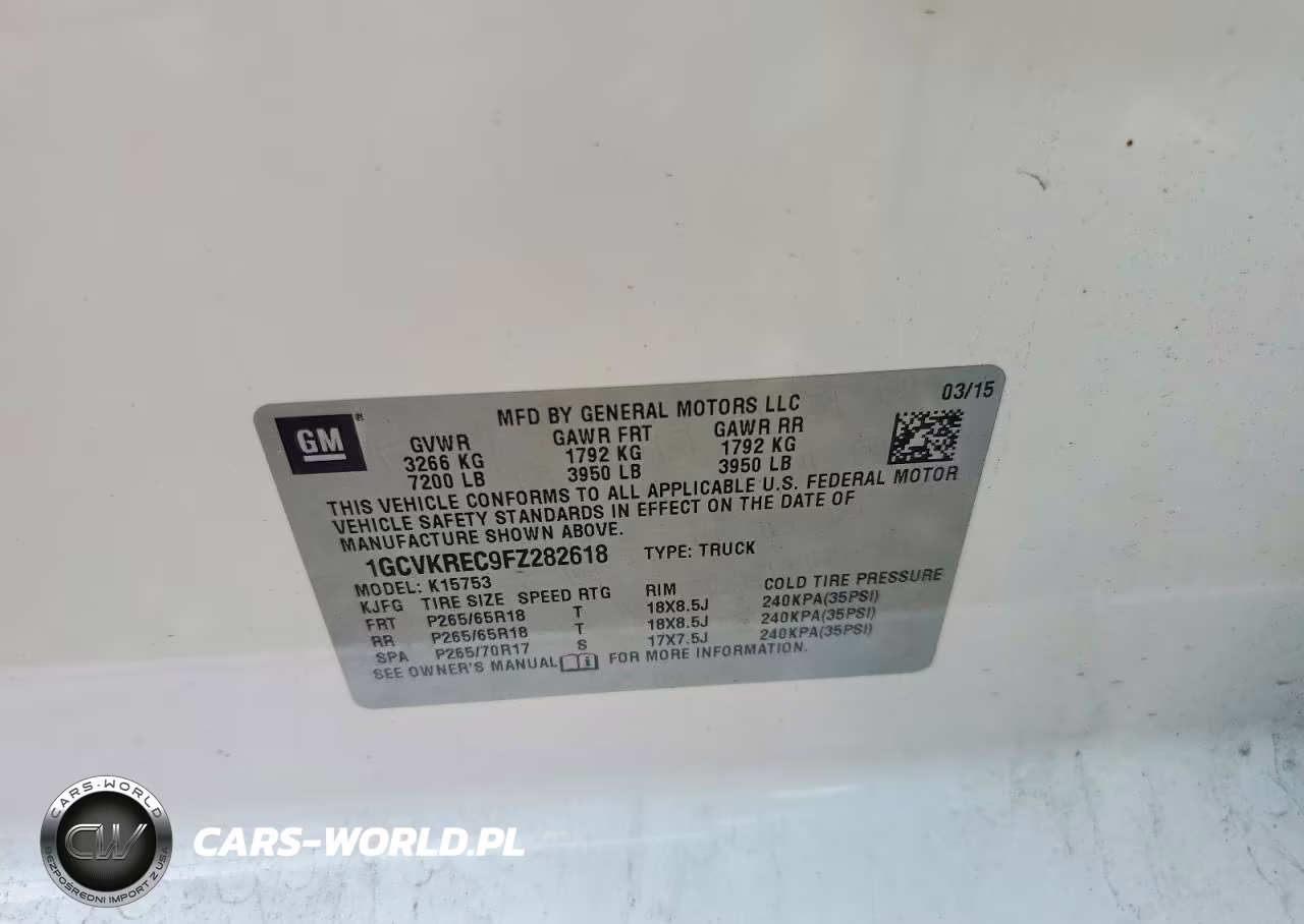 2015 Chevrolet Silverado K1500 Lt VIN:1GCVKREC9FZ282618 - 12