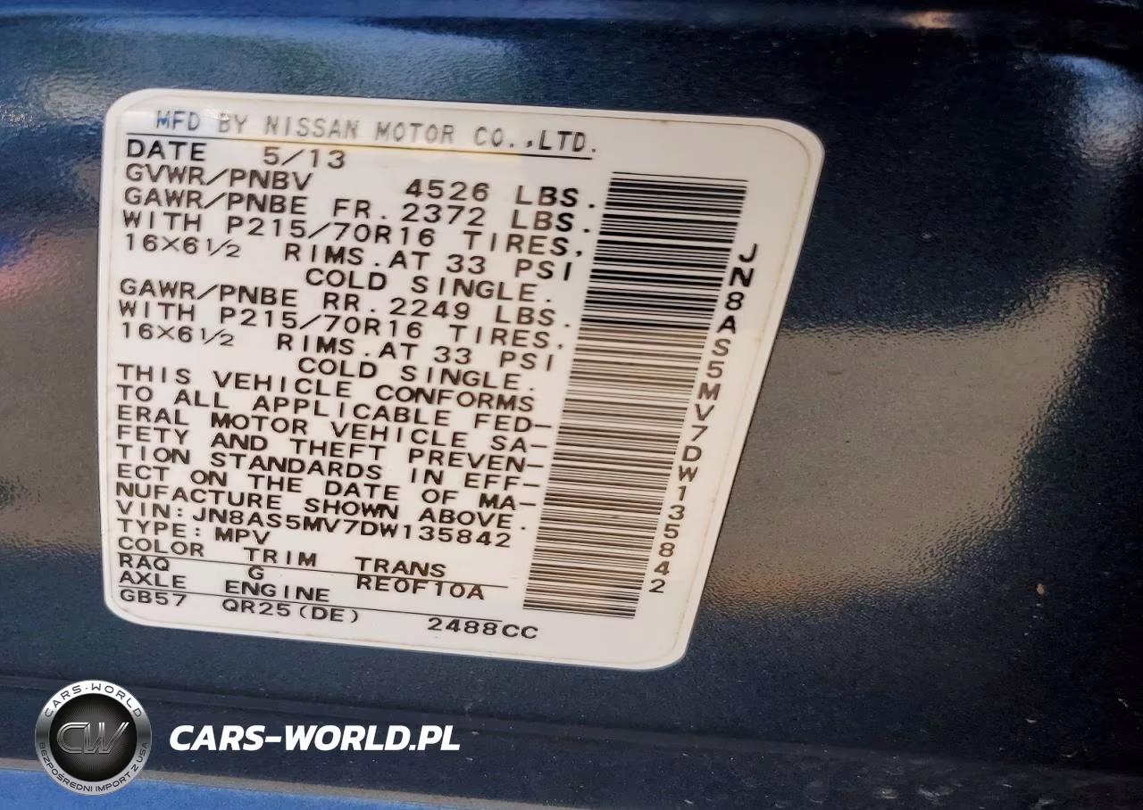 2013 Nissan Rogue S VIN:JN8AS5MV7DW135842 - 14
