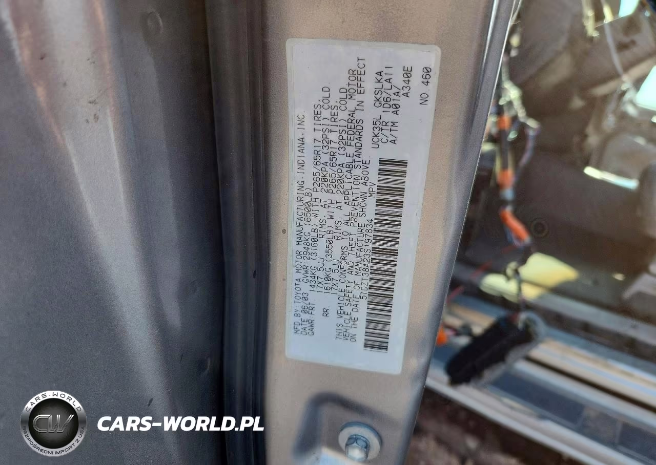 2003 Toyota Sequoia Limited VIN:5TDZT38A23S197834 - 14