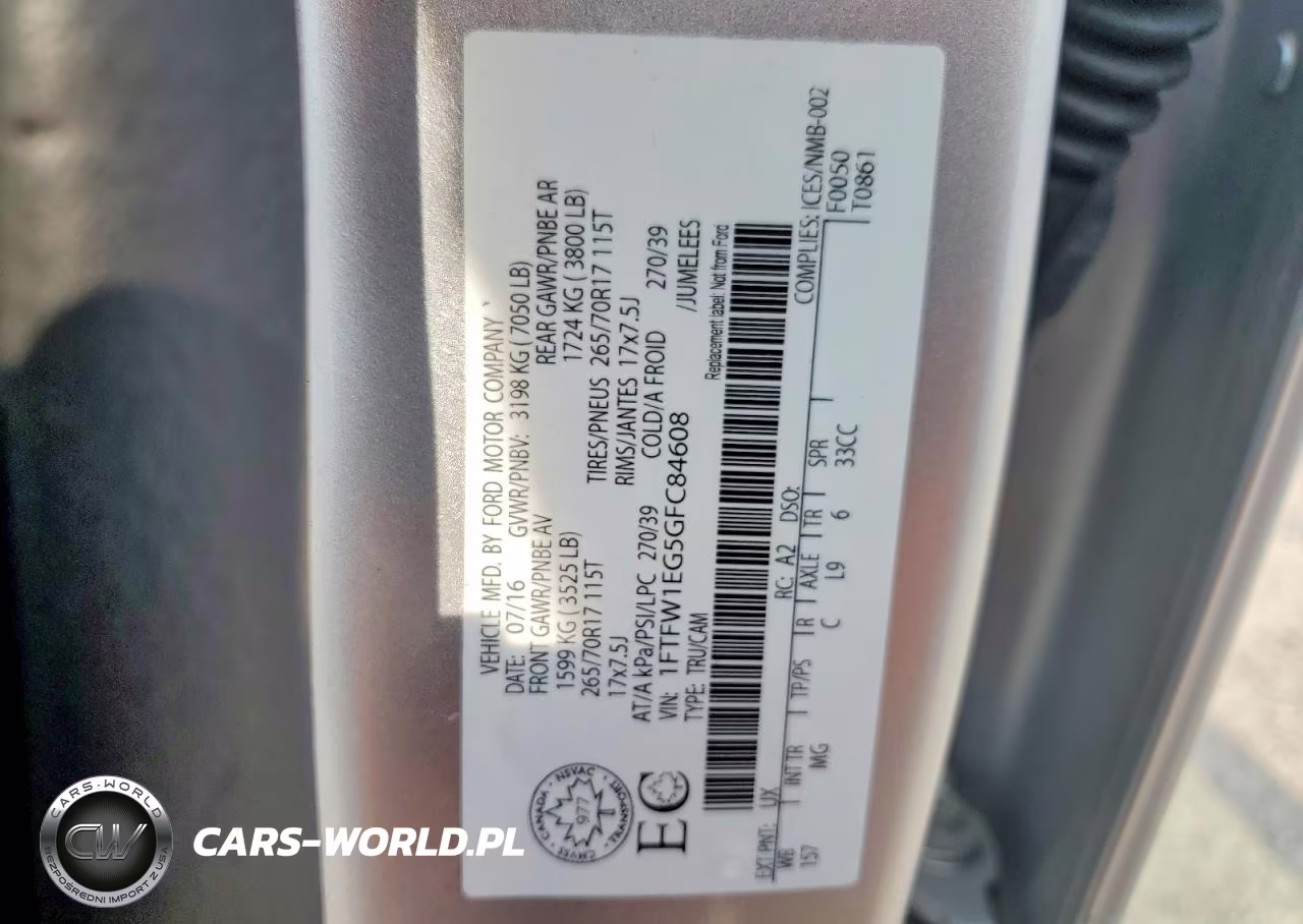 2016 Ford F150 Supercrew VIN:1FTFW1EG5GFC84608 - 12