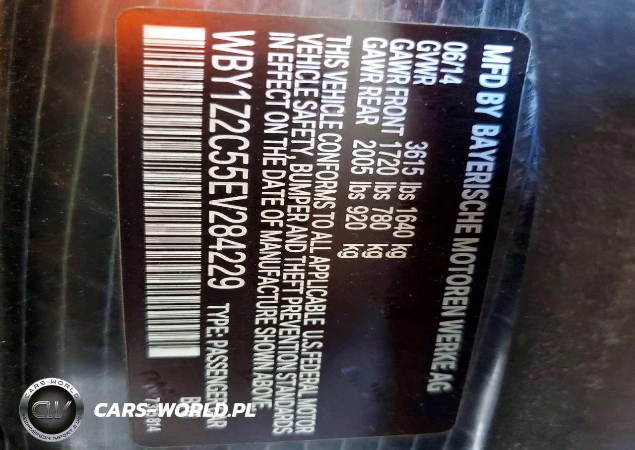 2014 BMW I3 Bev VIN:WBY1Z2C55EV284229 - 12
