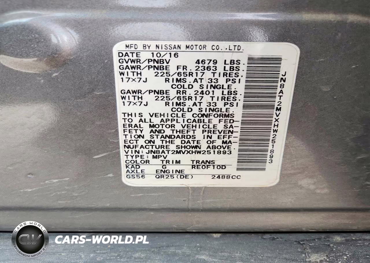 2017 Nissan Rogue S VIN:JN8AT2MVXHW251893 - 12