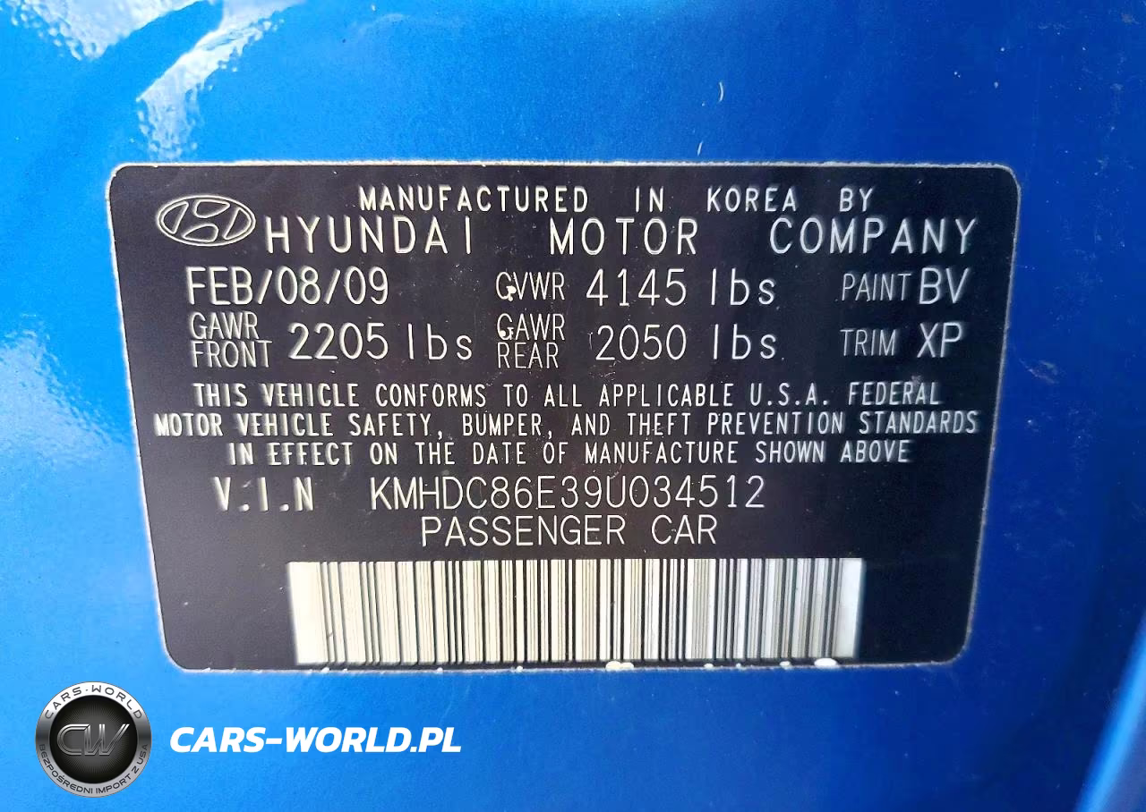 2009 Hyundai Elantra Touring VIN:KMHDC86E39U034512 - 13