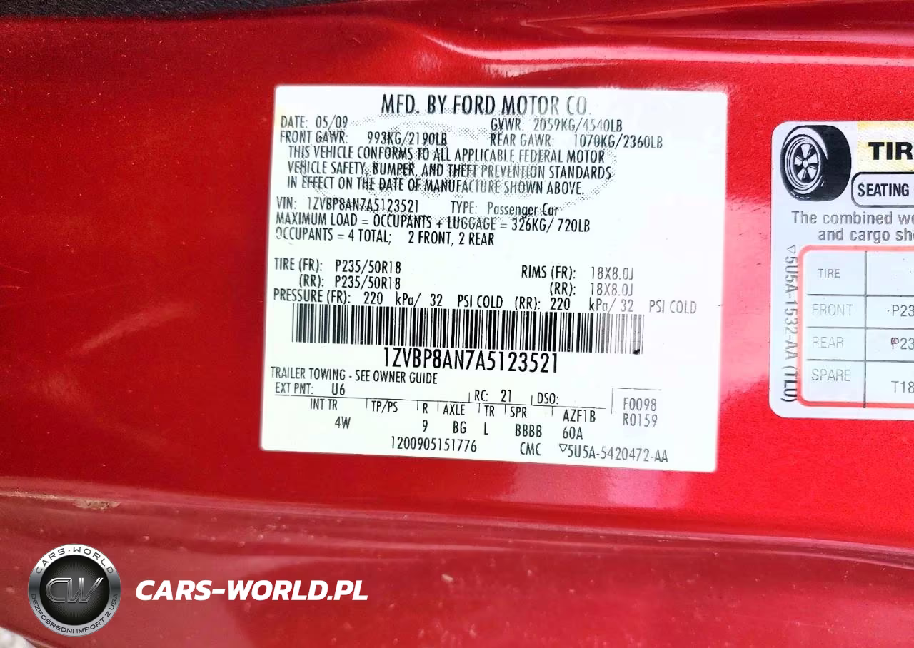 2010 Ford Mustang VIN:1ZVBP8AN7A5123521 - 12