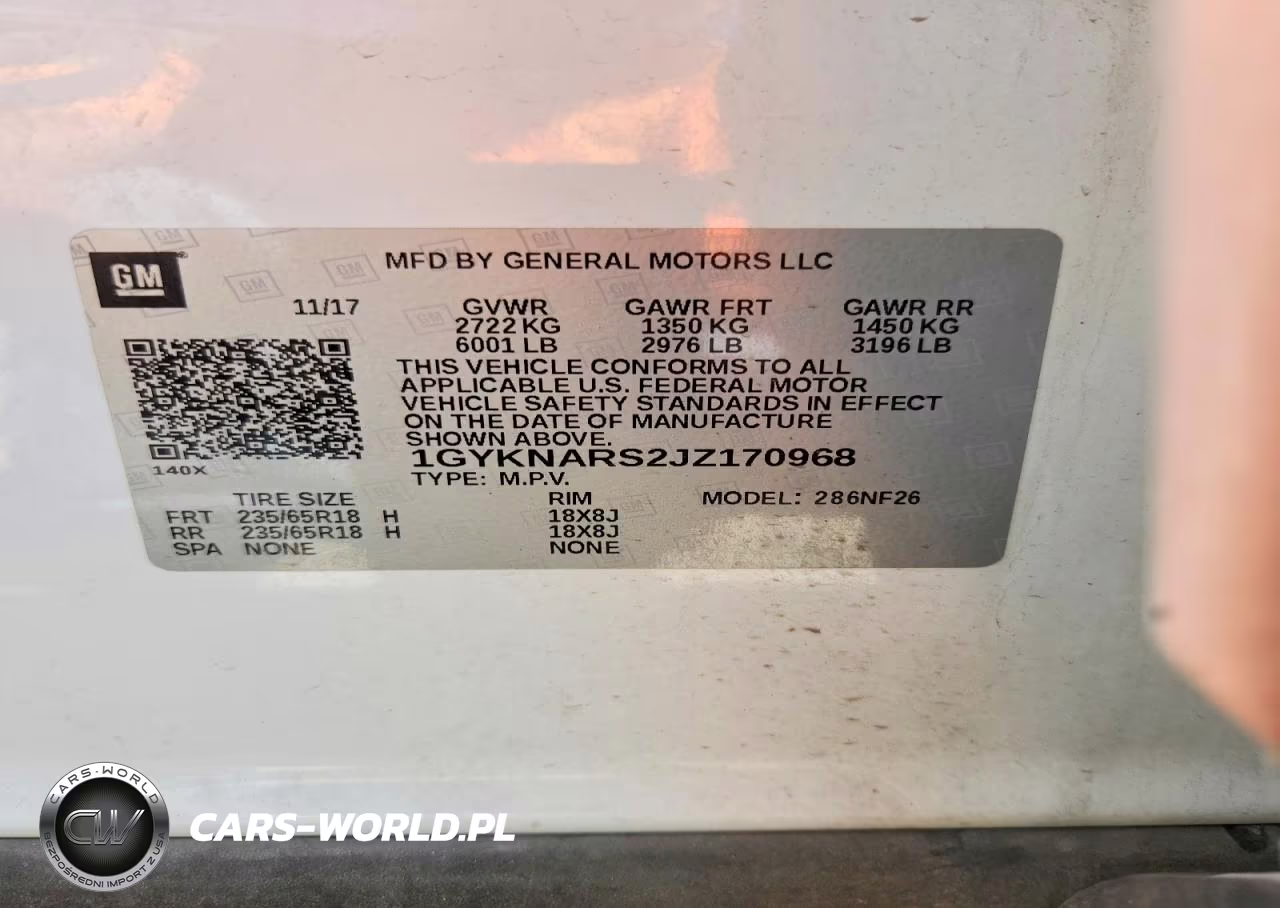 2018 Cadillac Xt5 VIN:1GYKNARS2JZ170968 - 13