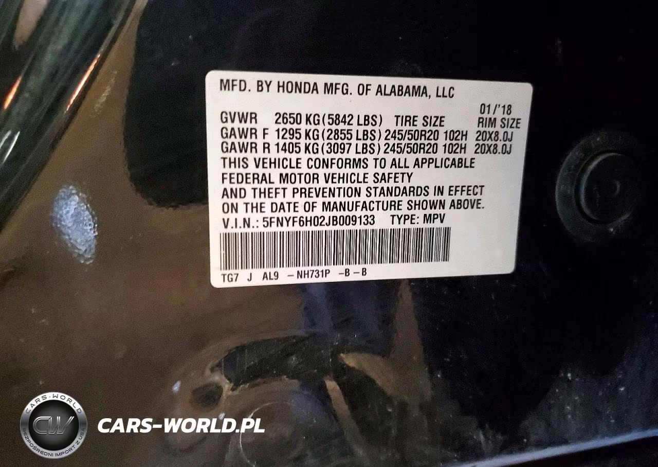 2018 Honda Pilot Elite VIN:5FNYF6H02JB009133 - 14