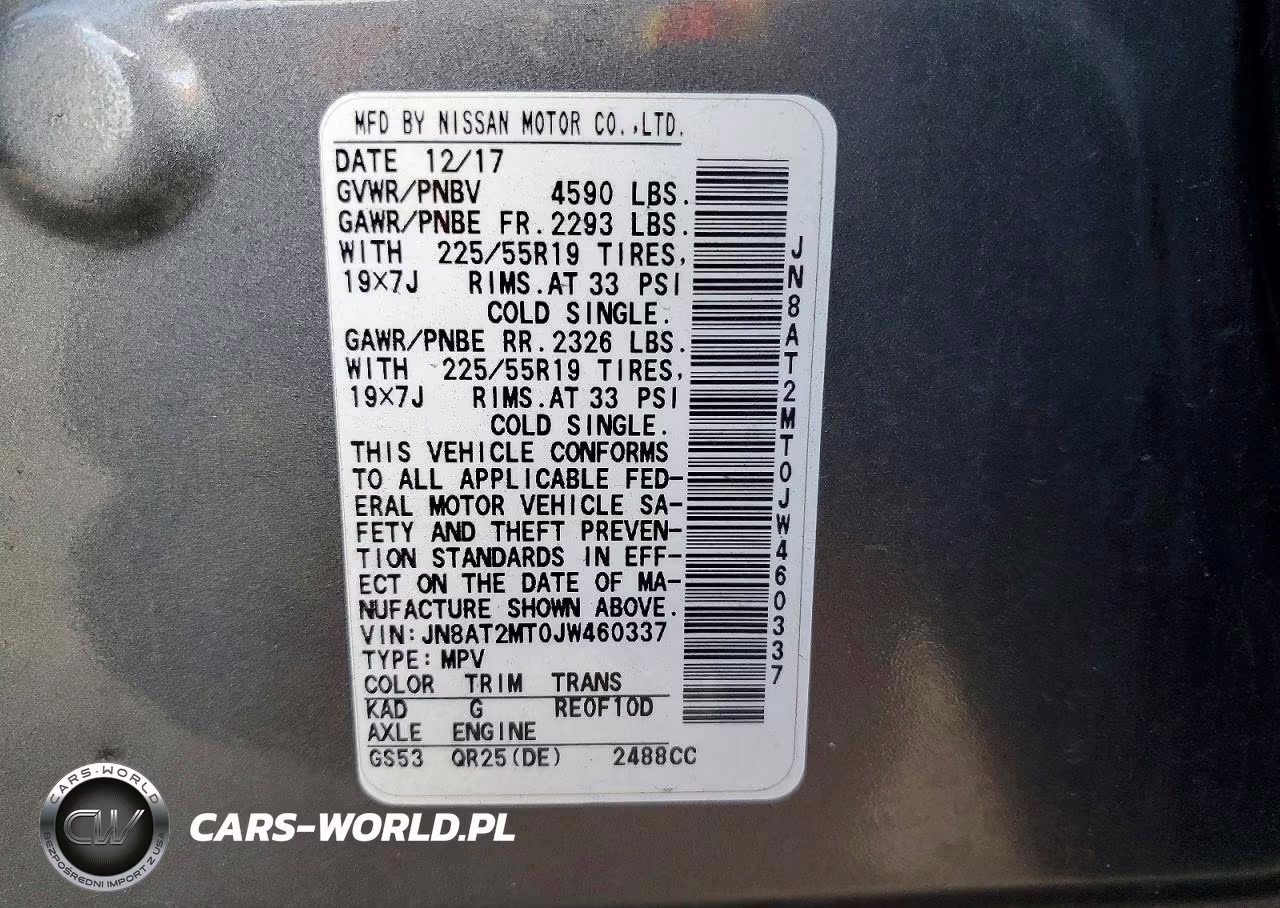 2018 Nissan Rogue Sl VIN:JN8AT2MT0JW460337 - 13